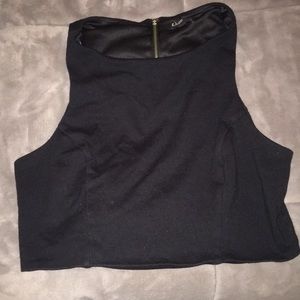 Black crop top